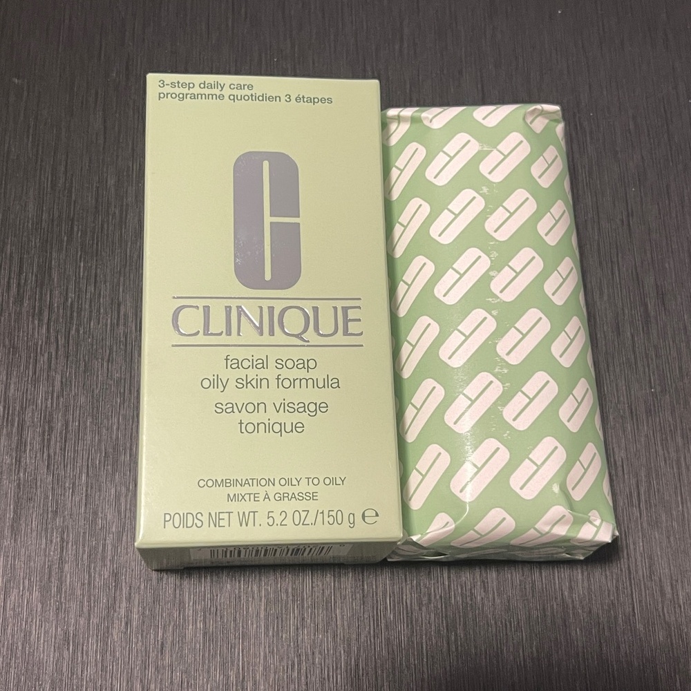 NEW RARE CLINIQUE Facial Soap BAR Oily Skin Formula 5.2oz/150g Full Size HTF